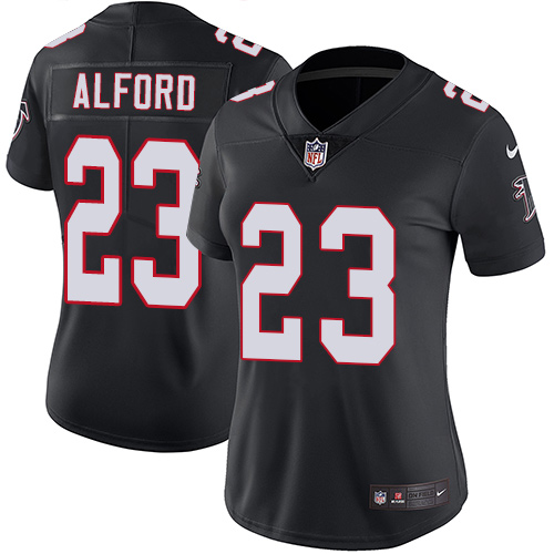 Women's Nike Atlanta Falcons #23 Robert Alford Black Alternate Vapor Untouchable Limited Player NFL Jersey