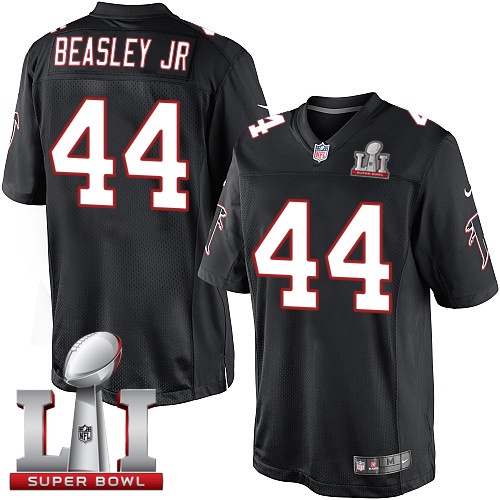 Men's Nike Atlanta Falcons #44 Vic Beasley Black Alternate Super Bowl LI 51 Vapor Untouchable Limited Player NFL Jersey