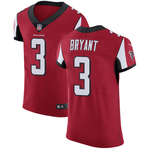 Men's Nike Atlanta Falcons #3 Matt Bryant Red Team Color Vapor Untouchable Elite Player NFL Jersey