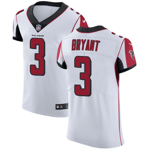 Men's Nike Atlanta Falcons #3 Matt Bryant White Vapor Untouchable Elite Player NFL Jersey