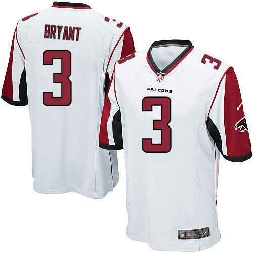 Men's Nike Atlanta Falcons #3 Matt Bryant Game White NFL Jersey