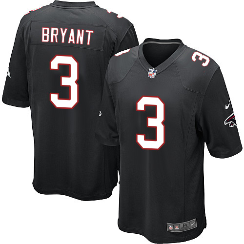 Men's Nike Atlanta Falcons #3 Matt Bryant Game Black Alternate NFL Jersey