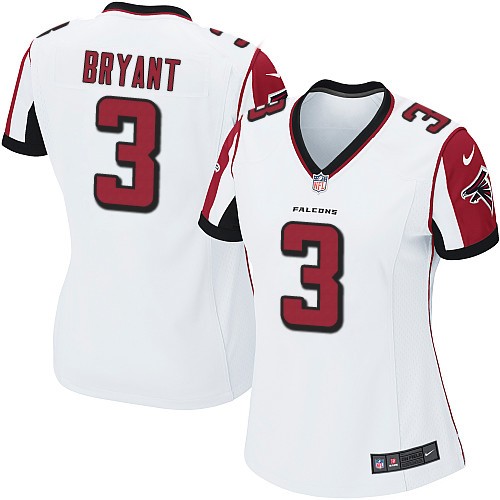 Women's Nike Atlanta Falcons #3 Matt Bryant Game White NFL Jersey