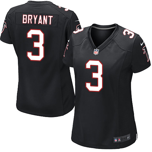 Women's Nike Atlanta Falcons #3 Matt Bryant Game Black Alternate NFL Jersey