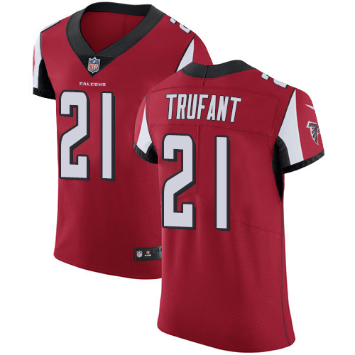 Men's Nike Atlanta Falcons #21 Desmond Trufant Red Team Color Vapor Untouchable Elite Player NFL Jersey