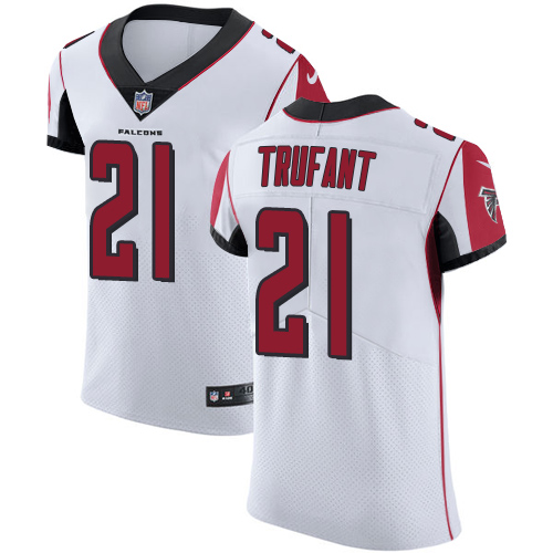 Men's Nike Atlanta Falcons #21 Desmond Trufant White Vapor Untouchable Elite Player NFL Jersey