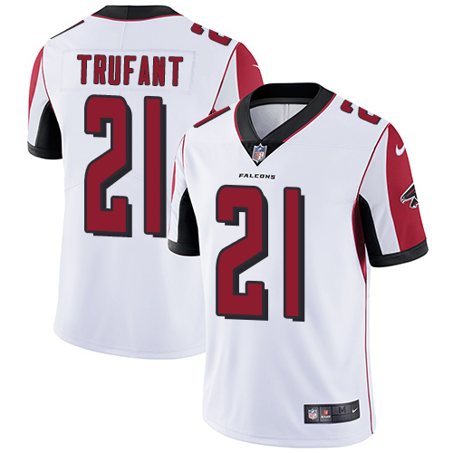 Men's Nike Atlanta Falcons #21 Desmond Trufant White Vapor Untouchable Limited Player NFL Jersey