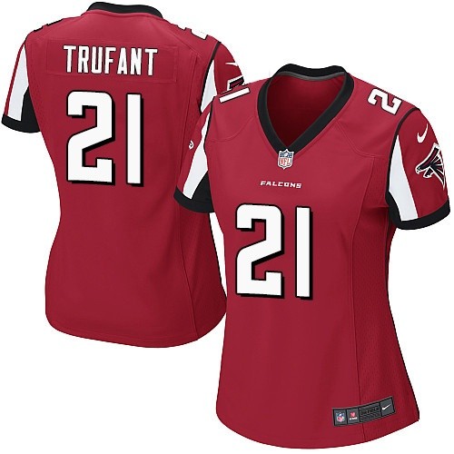 Women's Nike Atlanta Falcons #21 Desmond Trufant Game Red Team Color NFL Jersey
