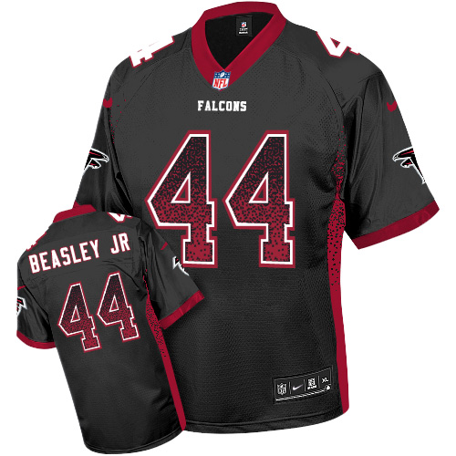 Men's Nike Atlanta Falcons #44 Vic Beasley Elite Black Drift Fashion NFL Jersey