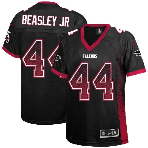 Women's Nike Atlanta Falcons #44 Vic Beasley Elite Black Drift Fashion NFL Jersey