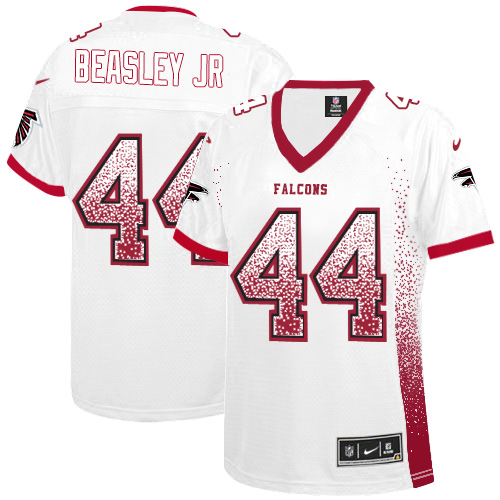 Women's Nike Atlanta Falcons #44 Vic Beasley Elite White Drift Fashion NFL Jersey