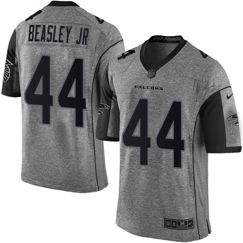 Men's Nike Atlanta Falcons #44 Vic Beasley Limited Gray Gridiron NFL Jersey