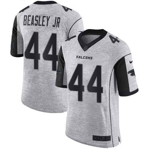 Men's Nike Atlanta Falcons #44 Vic Beasley Limited Gray Gridiron II NFL Jersey