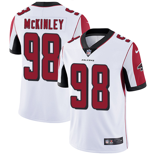 Youth Nike Atlanta Falcons #98 Takkarist McKinley White Vapor Untouchable Elite Player NFL Jersey
