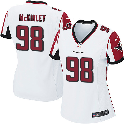 Women's Nike Atlanta Falcons #98 Takkarist McKinley Game White NFL Jersey