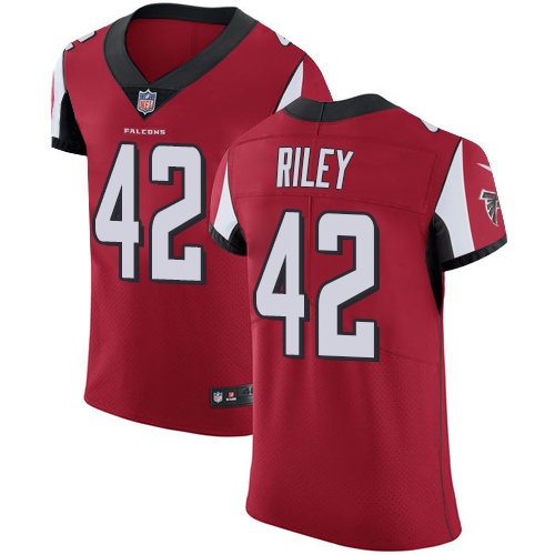 Men's Nike Atlanta Falcons #42 Duke Riley Red Team Color Vapor Untouchable Elite Player NFL Jersey