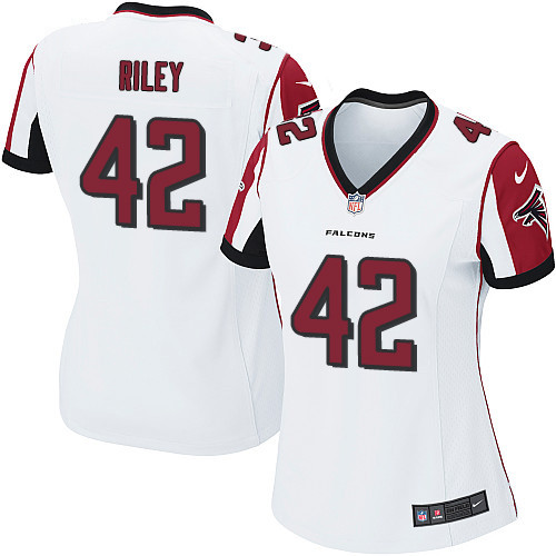 Women's Nike Atlanta Falcons #42 Duke Riley Game White NFL Jersey
