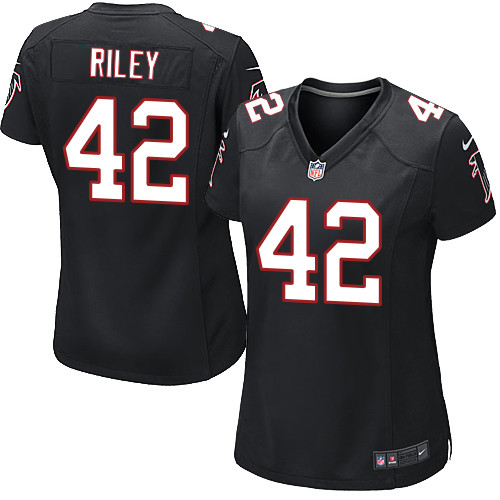 Women's Nike Atlanta Falcons #42 Duke Riley Game Black Alternate NFL Jersey