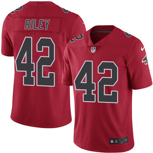 Men's Nike Atlanta Falcons #42 Duke Riley Elite Red Rush Vapor Untouchable NFL Jersey