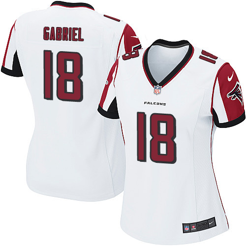 Women's Nike Atlanta Falcons #18 Taylor Gabriel Game White NFL Jersey
