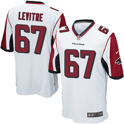 Men's Nike Atlanta Falcons #67 Andy Levitre Game White NFL Jersey