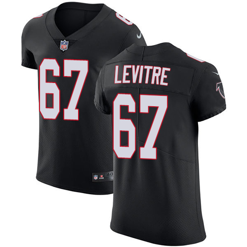 Men's Nike Atlanta Falcons #67 Andy Levitre Black Alternate Vapor Untouchable Elite Player NFL Jersey
