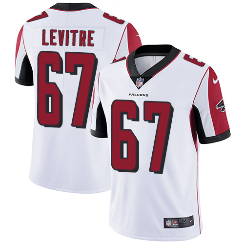 Youth Nike Atlanta Falcons #67 Andy Levitre White Vapor Untouchable Elite Player NFL Jersey