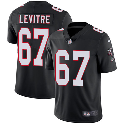 Youth Nike Atlanta Falcons #67 Andy Levitre Black Alternate Vapor Untouchable Elite Player NFL Jersey