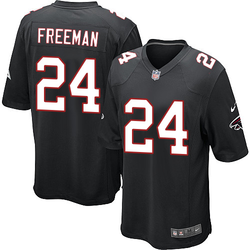 Men's Nike Atlanta Falcons #24 Devonta Freeman Game Black Alternate NFL Jersey
