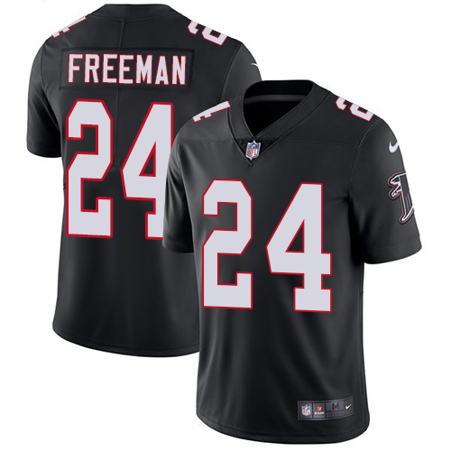 Youth Nike Atlanta Falcons #24 Devonta Freeman Black Alternate Vapor Untouchable Elite Player NFL Jersey
