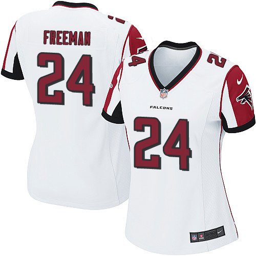 Women's Nike Atlanta Falcons #24 Devonta Freeman Game White NFL Jersey