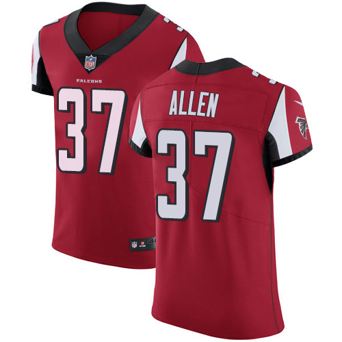 Men's Nike Atlanta Falcons #37 Ricardo Allen Red Team Color Vapor Untouchable Elite Player NFL Jersey