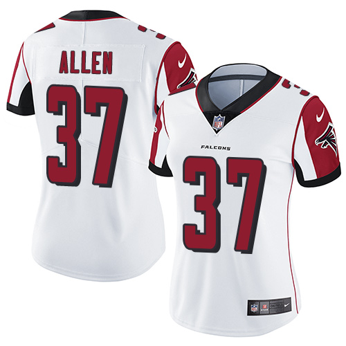 Women's Nike Atlanta Falcons #37 Ricardo Allen White Vapor Untouchable Elite Player NFL Jersey