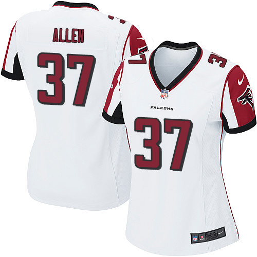 Women's Nike Atlanta Falcons #37 Ricardo Allen Game White NFL Jersey