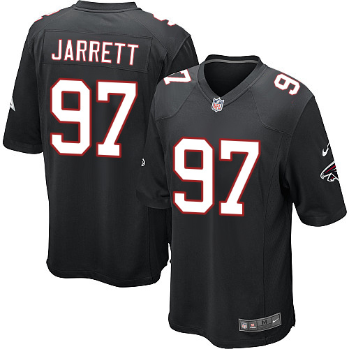 Men's Nike Atlanta Falcons #97 Grady Jarrett Game Black Alternate NFL Jersey