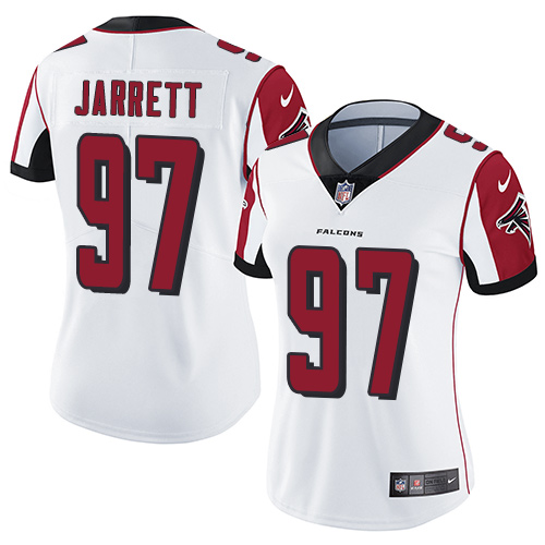 Women's Nike Atlanta Falcons #97 Grady Jarrett White Vapor Untouchable Limited Player NFL Jersey