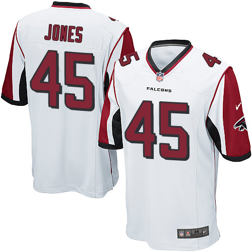 Men's Nike Atlanta Falcons #45 Deion Jones Game White NFL Jersey