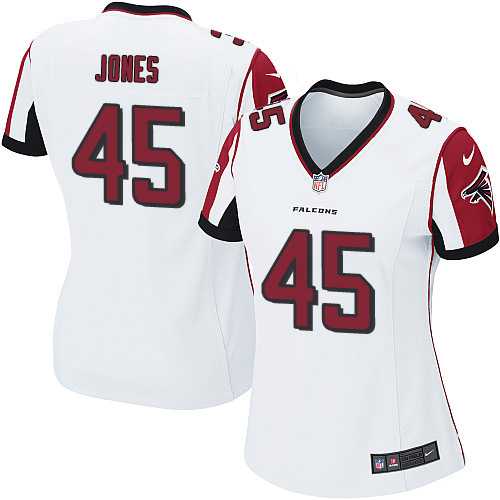 Women's Nike Atlanta Falcons #45 Deion Jones Game White NFL Jersey
