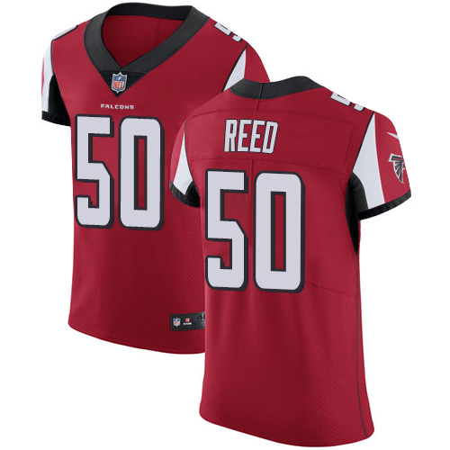 Men's Nike Atlanta Falcons #50 Brooks Reed Red Team Color Vapor Untouchable Elite Player NFL Jersey