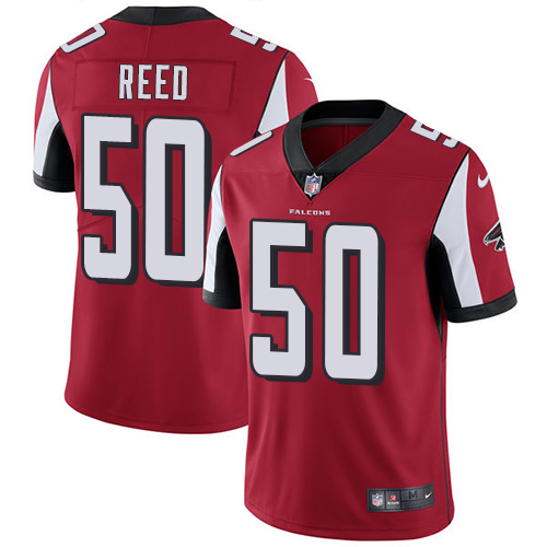 Men's Nike Atlanta Falcons #50 Brooks Reed Red Team Color Vapor Untouchable Limited Player NFL Jersey