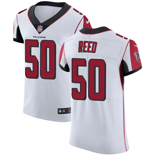 Men's Nike Atlanta Falcons #50 Brooks Reed White Vapor Untouchable Elite Player NFL Jersey