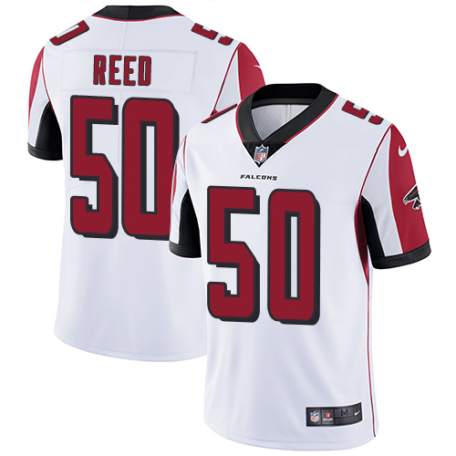 Men's Nike Atlanta Falcons #50 Brooks Reed White Vapor Untouchable Limited Player NFL Jersey