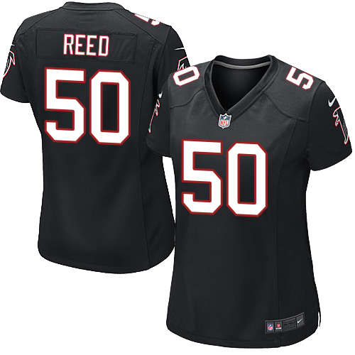 Women's Nike Atlanta Falcons #50 Brooks Reed Game Black Alternate NFL Jersey