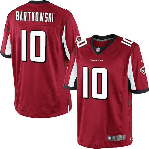 Men's Nike Atlanta Falcons #10 Steve Bartkowski Red Team Color Vapor Untouchable Limited Player NFL Jersey