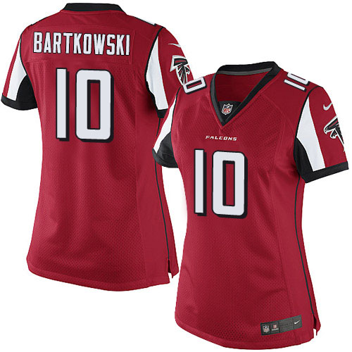 Women's Nike Atlanta Falcons #10 Steve Bartkowski Red Team Color Vapor Untouchable Elite Player NFL Jersey