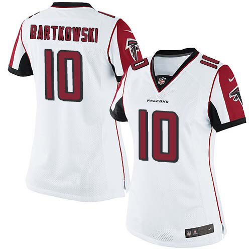 Women's Nike Atlanta Falcons #10 Steve Bartkowski White Vapor Untouchable Elite Player NFL Jersey