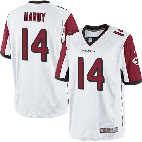 Men's Nike Atlanta Falcons #14 Justin Hardy White Vapor Untouchable Limited Player NFL Jersey