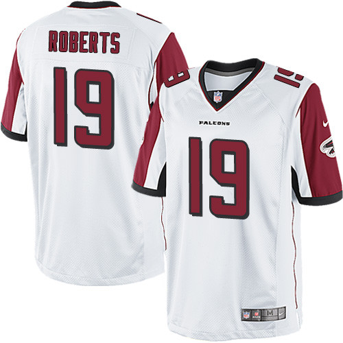 Men's Nike Atlanta Falcons #19 Andre Roberts White Vapor Untouchable Limited Player NFL Jersey