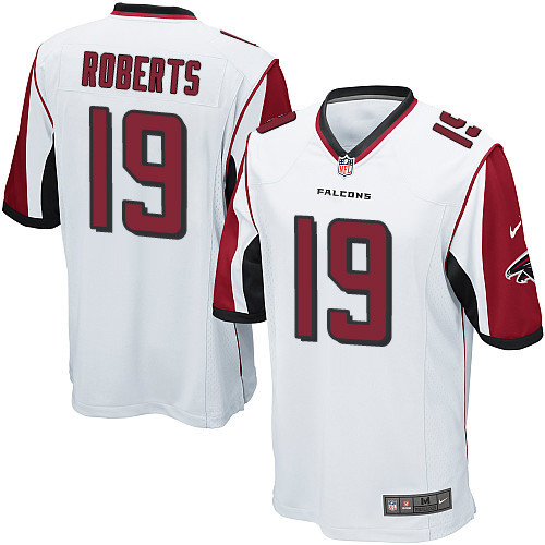 Men's Nike Atlanta Falcons #19 Andre Roberts Game White NFL Jersey