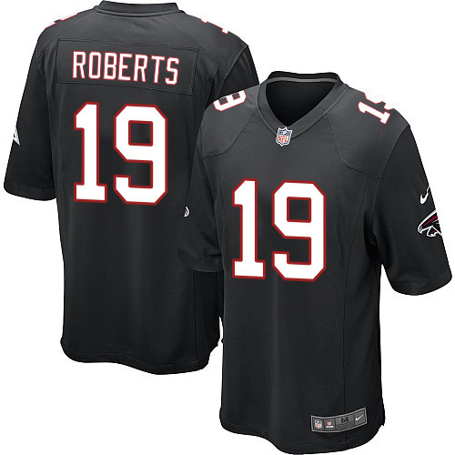 Men's Nike Atlanta Falcons #19 Andre Roberts Game Black Alternate NFL Jersey